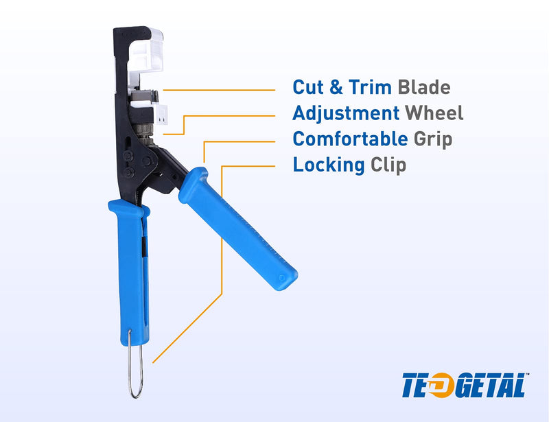 Termination Tool 45 Degree RJ45 Keystone Jack Speed Crimping Tool for Cat5e Cat6 4-Pair Keystone Jacks by Tedgetal