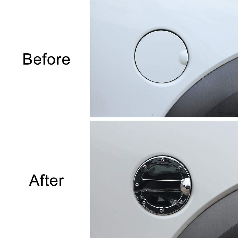 Voodonala for 2009-2014 Ford F150 Gas Tank Cap Fuel Filler Fuel Tank Cap Petrol Tank Gas Cap Cover, Exterior Accessories ABS Chrome 1 pc