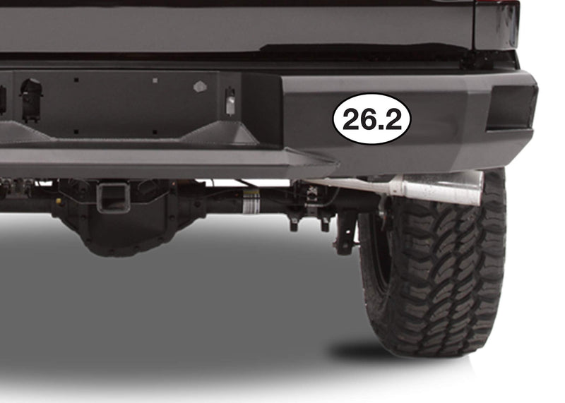 Rogue River Tactical 26.2 Marathon Running Sticker Bumper Sticker Oval 5" x 3" Decal Runner Track Run