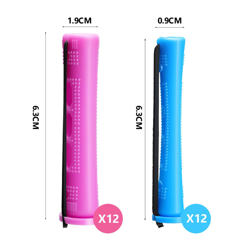 Perm Rods 25 pcs Hair Perming Kit Perming Rods Perm Rollers Perm Rods for Short Long Hair Hair Small Size Hair Curlers for Women Man Hair Styling Tool