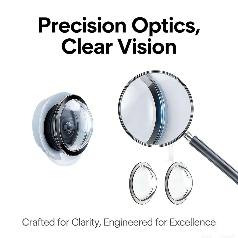 Car Camera Lens Protector, 2PCS Lens Guard for Car Camera, High-Transparency Protective Lens Guard for Car, Scratch Resistant & Easy Adhesive Installation