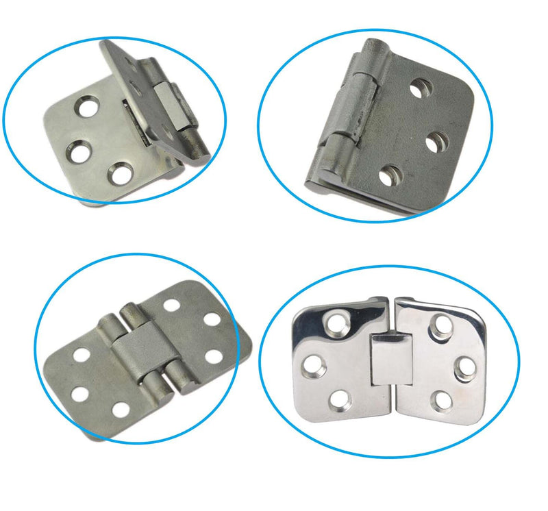 NRC&XRC Marine 316 Stainless Steel Boat Hinge Self-Supporting Folding Table Hinges Home Flap Tables Furniture Hardware Folding Table Hardware (2pcs) 2PCS