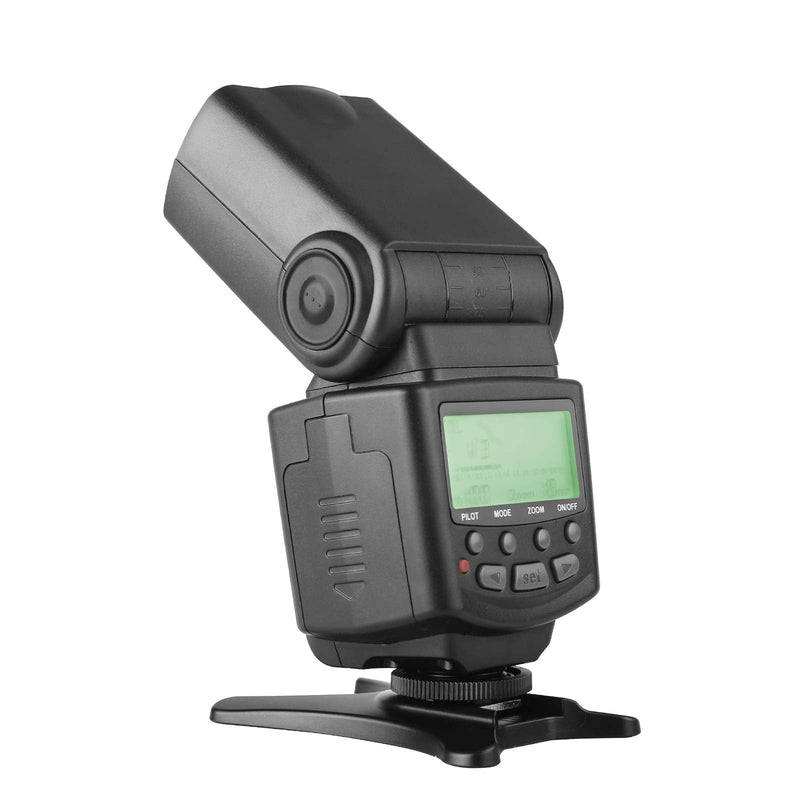 Meike MK430 TTL LCD Flash Speedlite Compatible with Canon DSLR Camera EOS 70D 77D 80D Rebel T7i T6i T6s T6 T5i T5 T4i T3i SL2 and with Standard Hot Shoe Stand MK-430C