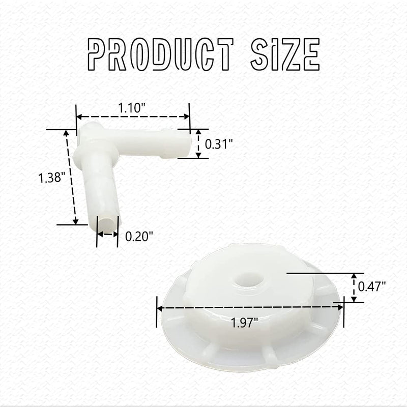 2 PCS Radiator Coolant Reservoir Overflow Tank Cap with Joint, Coolant Reservoir Cap Fit for Honda Acura Accord Civic Pilot Insight Element, Replacement #19102-PM5-A00
