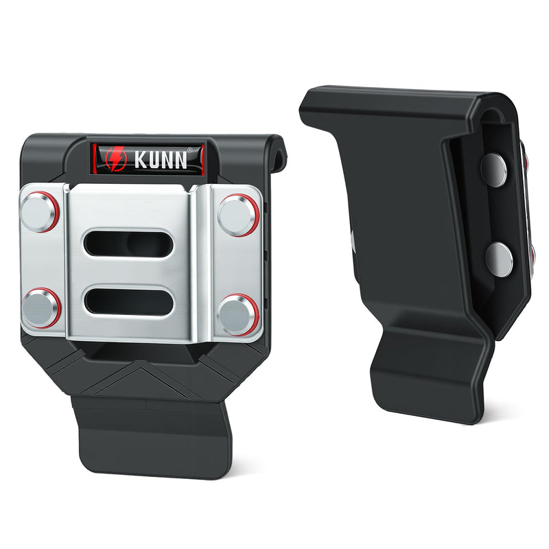 KUNN Drill Holder for Tool Belt, Drill Belt Clip & Tape Measure Holster | Low-Profile Quick-Release Holder | Fits Belts Up to 2.7" | for Impact Driver, Nailer 3