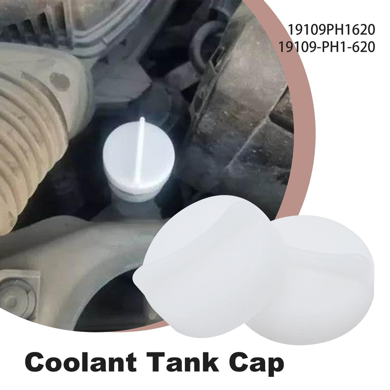 2Pcs 19109-PH1-620 Radiator Coolant Reservoir Overflow Tank Cap, Cpmpatible Replacement for Honda Civic 01-05 CRV 02-04