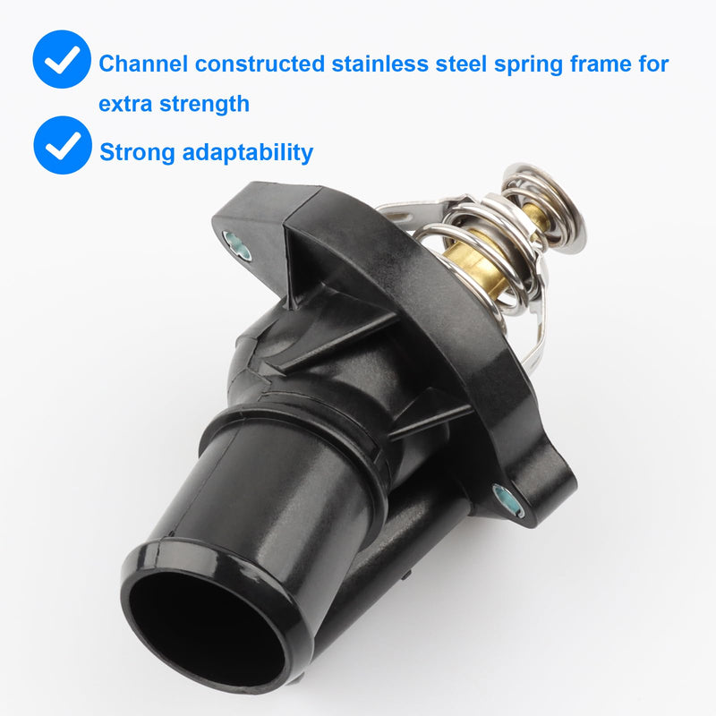 Thermostat Housing Assembly Replace RT1193, 34044 Compatible with Ford Mazda 2.0 2.3 2.5L - 2005-2019 Escape, 2003-2011 Focus, 2006-2020 Fusion, 2007-2011 Ranger, 2007-2013 Mazda 3, 2003-2013 Mazda 6