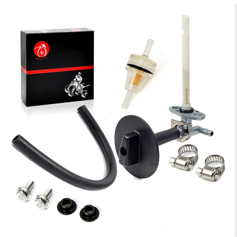 Fuel Valve Petcock & LEVER Compatible with Honda Recon 250 Rancher 350 420 Foreman 400 Foreman 450 FourTrax Foreman Rubicon 500 TRX250 TE/TM TRX350 400 420 500 16950-HN7-003 16963-HM8-000ZA