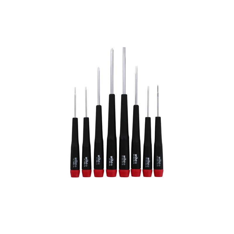 Wiha 26199 Slotted and Phillips Screwdriver Set in Rugged Canvas Pouch, 8 Piece