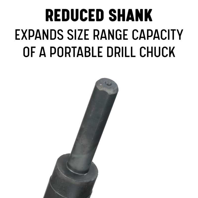 Drill America 5/8" x 12" High Speed Steel Extra Long Drill Bit with 1/2"Shank, DWDDL Series 12" Length, Reduced Shank 5/8"