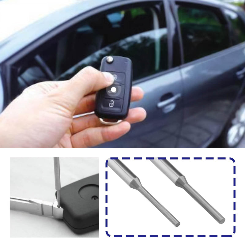 The Lord of the Tools 4PCS Car Remote Key Blade Removal Pin 1.4mm 1.7mm Car Flip-Key Pin Car Key Disassembling Plier Pin Key Blade Installation Repair Tool
