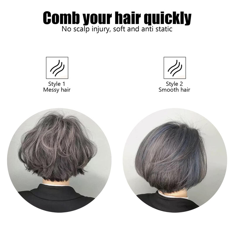 Small Round Brush for Short Hair, Mini Quiff Roller for Women and Men, Bangs Beard Styling Lifting Curling Blow Dry Hair Brush 8.3x1.0in
