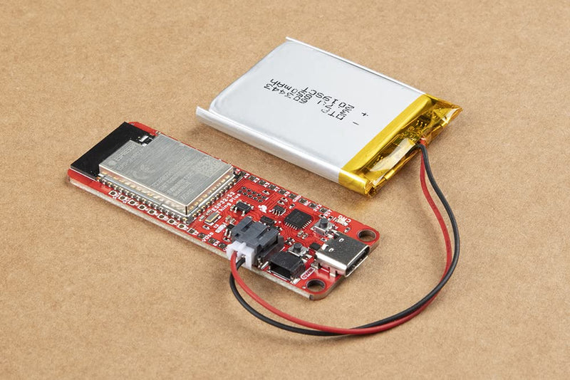 SparkFun Thing Plus - ESP32-S2 WROOM -No Bluetooth- Highly-Integrated Feather Form-Factor Development Board Equipped w/a 2.4 GHz WiFi System-on-Chip (SoC)- Transparent External Flash & RAM encryption