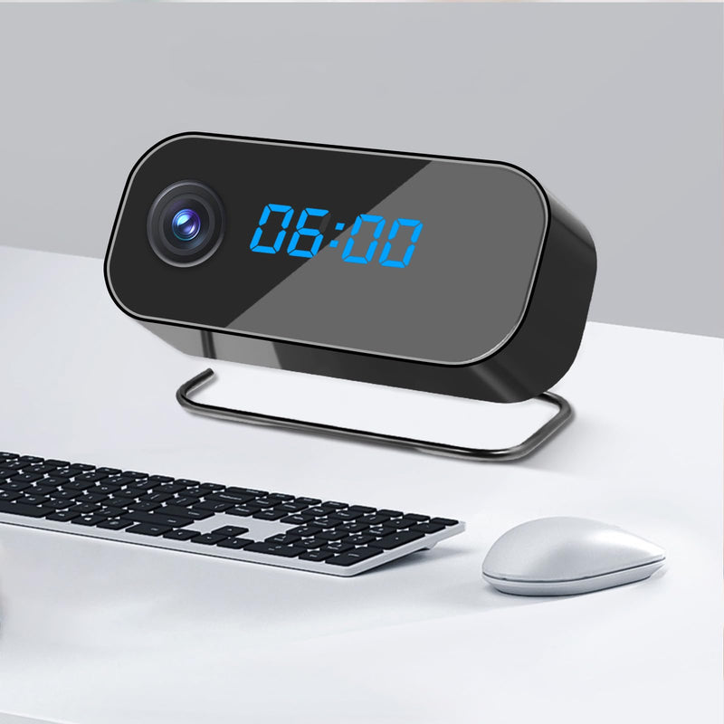 DJDAI Hidden Camera Clock, 1080P HD WiFi Security Cameras with Night Vision, Motion Detection, 2.4/5GHz Wireless Nanny Cam with Remote View for Indoor, No Audio Function