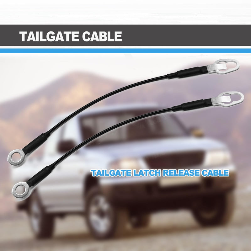 Tailgate Cable Tailgate Lift Support Cables Compatible wit 1993 to 2008 Ford Ranger and 1994 to 2007 Mazda B2300 B3000 B4000, Pack of 2 Tailgate Cable.