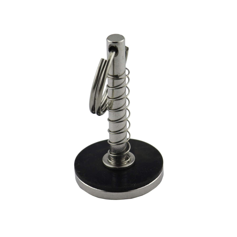 NRC&XRC Stainless-Steel 316 Hatch Cover Pull Handle with Spring Hidden Pin Button for Fishing Boat Yacht Dia.:1/4”,Total Length:2-1/8” 4 PCS