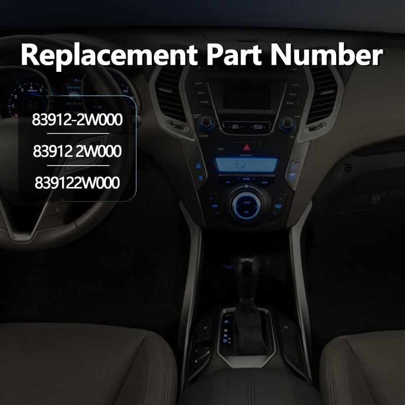Rear Sunshade Hook 4PCS Compatible with Hyundai Santa Fe Sport 2013-2018 Replaces 83912-2W000 839122W000, Rear Curtain Sunshade Buckle Hook