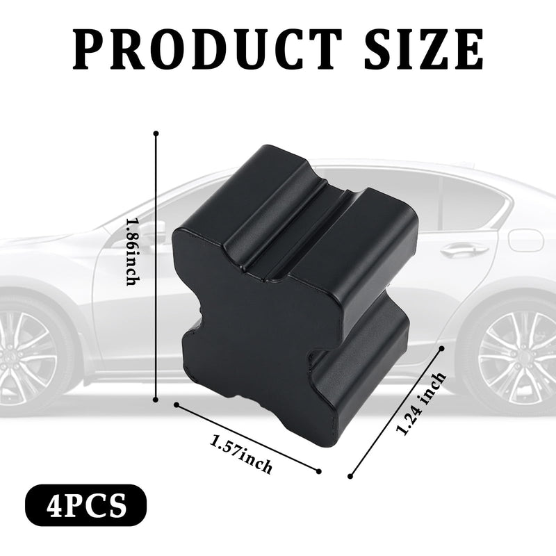 4PCS Car Coil Spring Spacers,Heavy Duty Rubber Lift Blocks for Enhancing 1" to 1.5" Spacing Spring Rate,Universal Front&Rear Coil Springs Spacers Car Accessories
