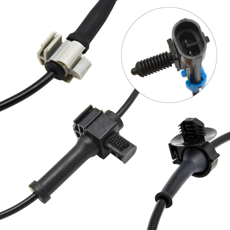Set of 4 ALS1464 ALS1465 Front Rear Left & Right Side ABS Wheel Speed Sensor Compatible with Chevy Tahoe, for Cadillac Escalade, for GMC Yukon XL 1500 Replace OE#15229012 15121067