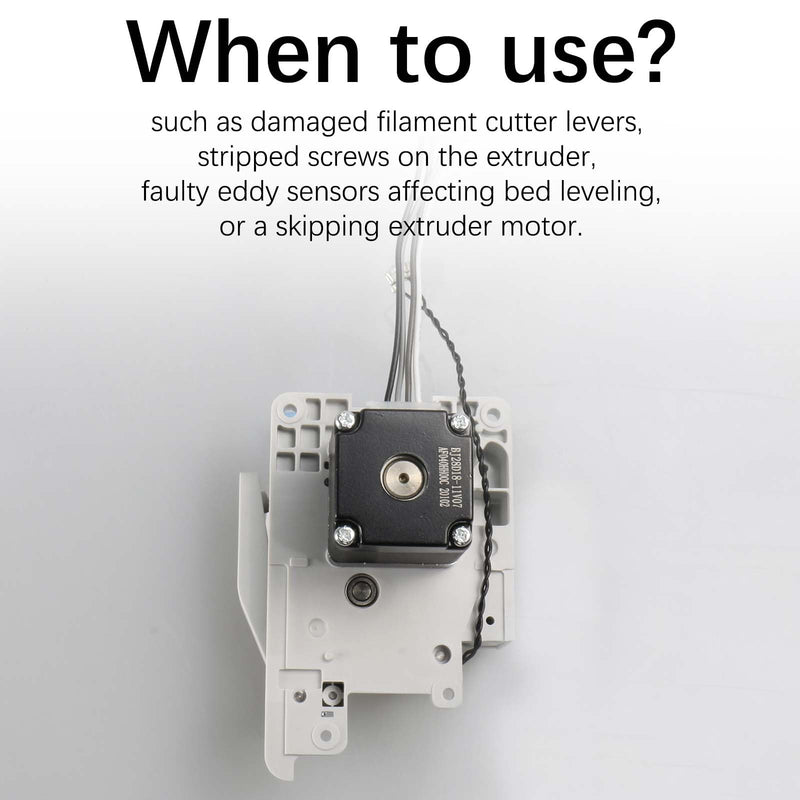 Bulto Original Bamboo A1 Extruder Unit Replacement with Hardened Steel Gears, Filament Cutter, Extrusion Motor, Eddy Sensor for Bambu Lab A1/A1Mini 3D Printer Accessories A1/A1MINI Extruder