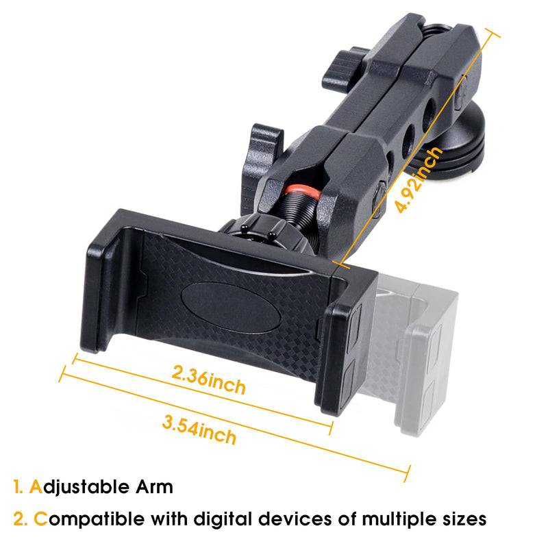 Dashboard Phone Holder Mount for 2021-2026 Frod Bronco 2 Door 4 Door | 360° Adjustable Car Dash Phone Holder, Cell Phone Dash Mount Interior Accessories, OEM Mount Install (Not for Bronco Sport)