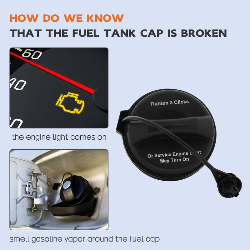 Fuel Tank Cap Gas Cap Compatible with Chevy Aveo Cobalt Colorado Malibu Impala Express,GMC Canyon Envoy Savana, Pontiac Grand Prix Buick LaCrosse Lucerne,Cadillac DTS CTS STS Replaces ‎95995094 95995094
