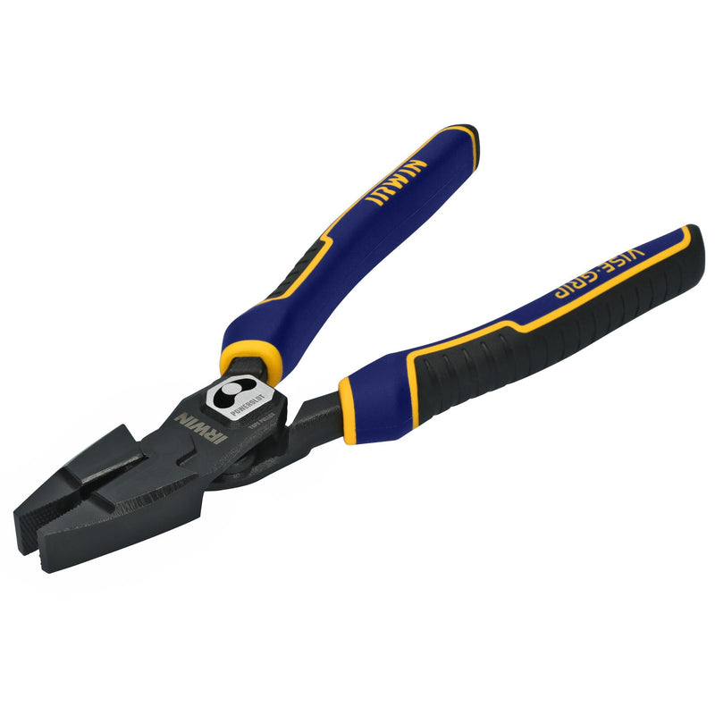 IRWIN VISE-GRIP Pliers, PowerSlot High Leverage Lineman's, 9.5 Inch (IWHT84000) One Size 9.5" Lineman's Pliers