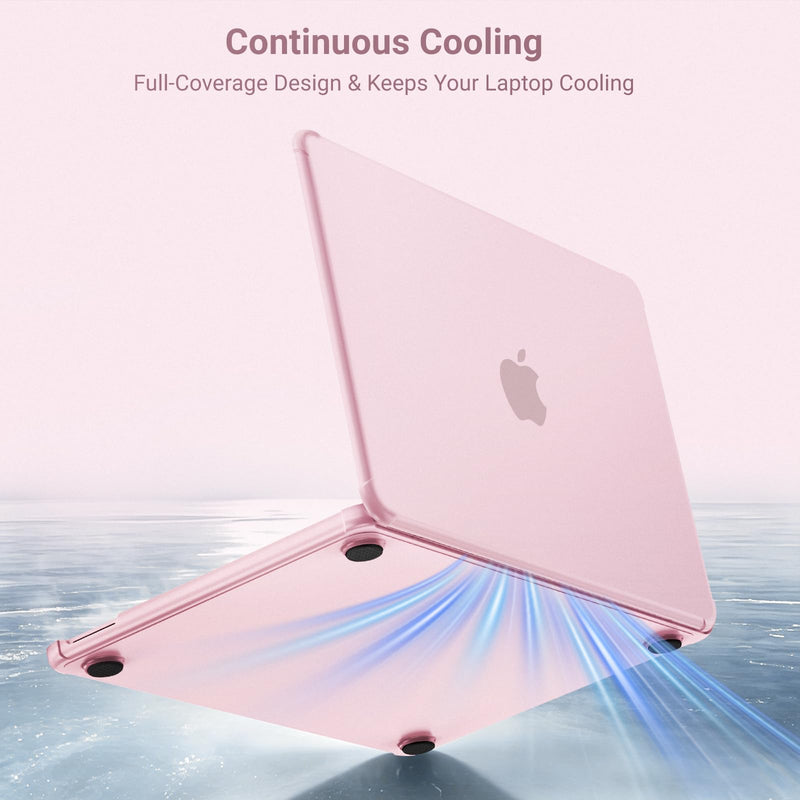 MOSISO Compatible with MacBook Neo Case 13 inch 2026 A3404 A18 Pro Chip | TPU Frame Bumper&Fingerprints-Resistant Protective Hard Shell Case Cover, Blush