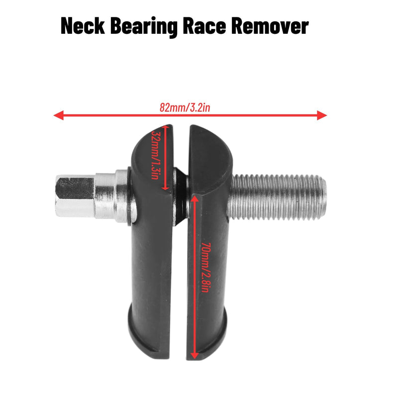 Bearing Race Puller, Heavy Duty High Strength Steering Neck Bearing Race Removal Tool for 1‑1/8in to 2‑5/8in ID Races