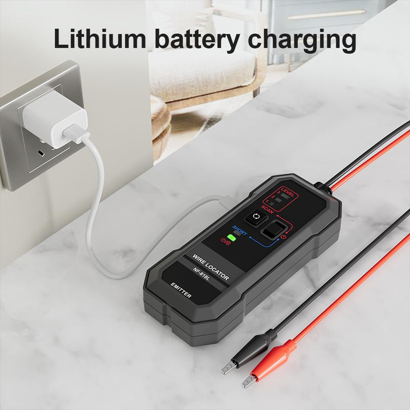 Underground Wire Locator, Underground Cable Locator for Pet Fence Buried Sprinkler Valve, Cable Tester for Locating Irrigation Tone Generator Kit, Electrical Underground Wire Tracer