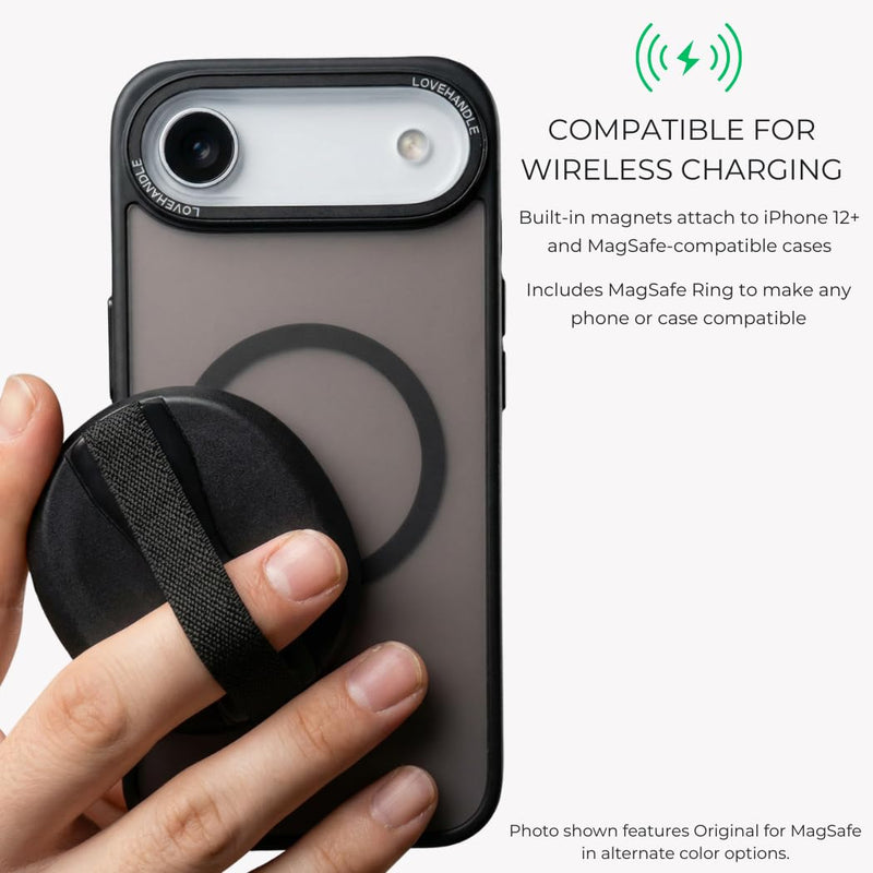LOVEHANDLE Universal Phone Grip for MagSafe with Metal Ring- Camellias