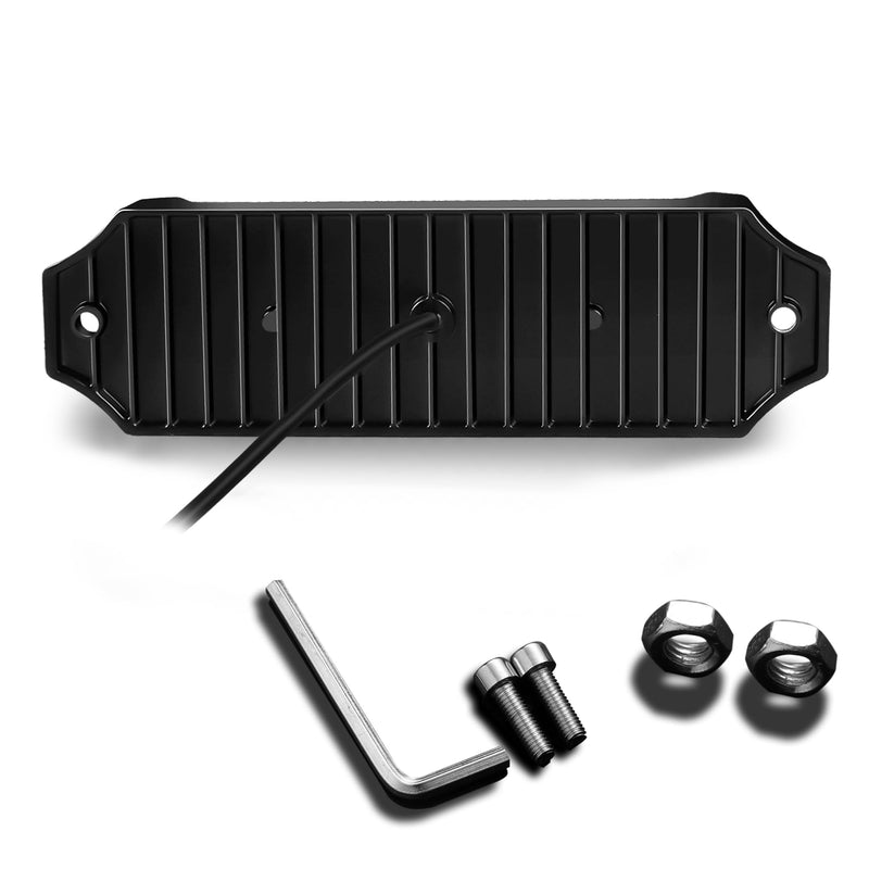 Flush Mount LED Pod Lights, 2PCS 40W Bumper Backup Reverse Spot Off-Road Driving Fog Work 6 Inch LED Light Bar for Truck ATV UTV Boat (White) White