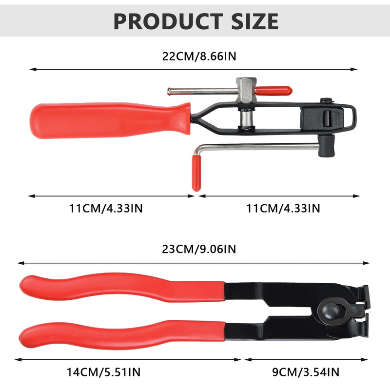 2PCS CV Boot Clamp Pliers, CV Axle Boot Clamp Pliers With CV Joint Boot Clamp Pliers Car Banding Tools Kit for Most Car 2PCS