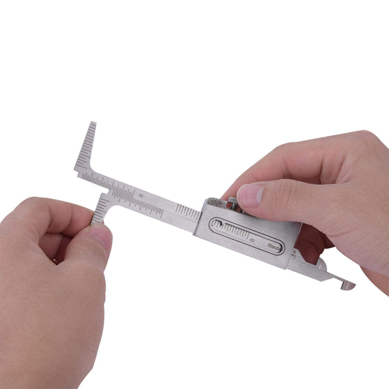 Hi Lo Welding Gauge Inch Gage, Stainless Steel Test Ulnar Welder Inspection Pitch Gauge for Welding Measurement Tools