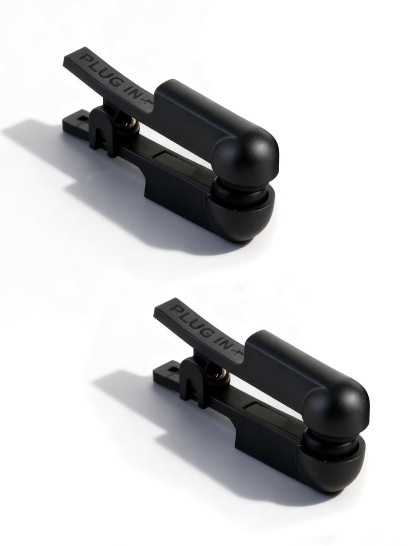 Ear Clip Electrode Rubber Black Compatible for Tens 7000 & Standard Tens Units, Reusable Ear Clip Accessory, 1 Pair