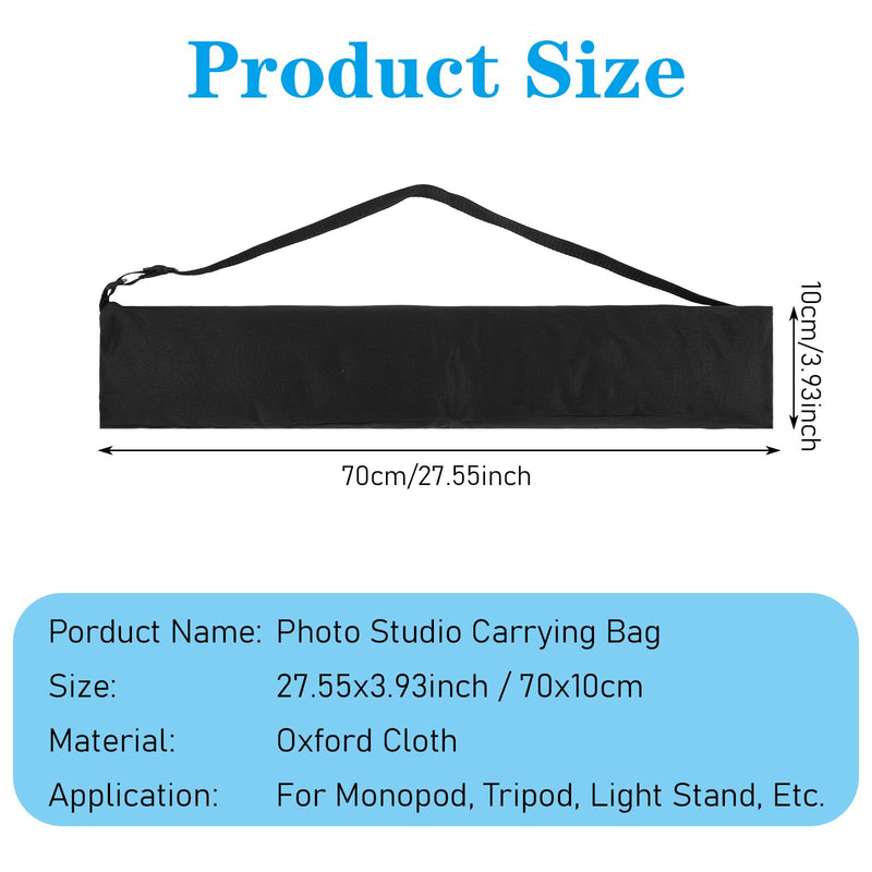 InnoHHustle Tripod Carrying Case Bag with Strap Nylon 70cm | Nylon Material, Padded Protection, 70cm Length, with Shoulder Strap, for Tripod, Light Stand, Monopod, Mic Stand, Photography