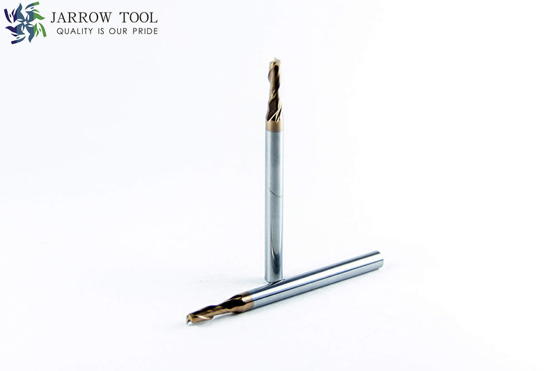 Square End Carbide Mill Set (Pack of 5) - 1/8 End Mill for Alloy Steels/Hardened Metals – 2 Flute TiAlN Coated Square Nose Milling Set for CNC Machine Milling Tools 1/8 in