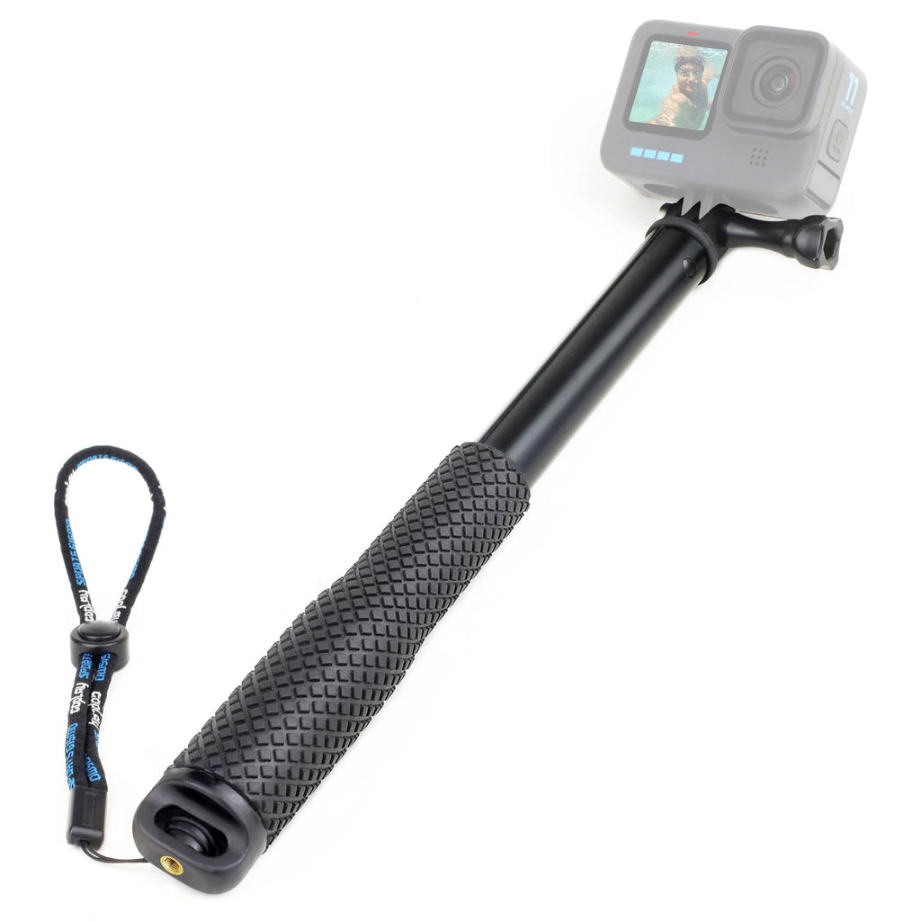 SOONSUN 45'' Aluminum Waterproof Extension Monopod Pole Selfie Stick for GoPro Hero 12 11 10 9 8 7 6 5 4, Max, Mini, Fusion, Session, Insta360 X2 X3, GO3, Osmo Action 3 4, AKASO camera