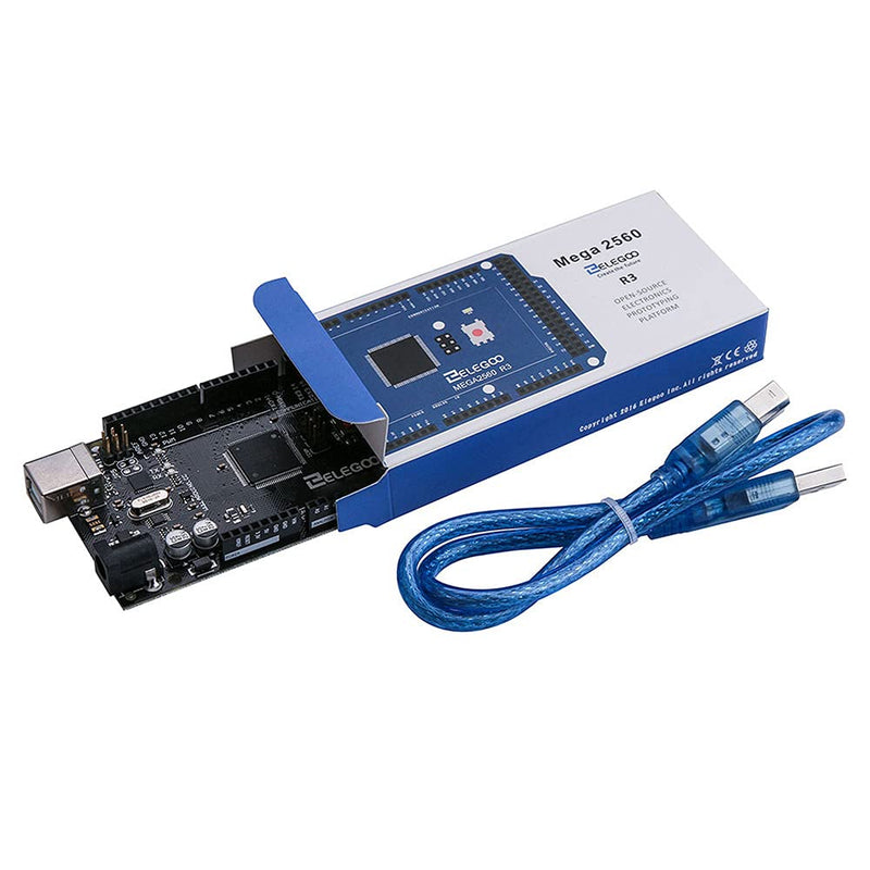 ELEGOO MEGA R3 Board ATmega 2560(Black) & ELEGOO UNO R3 Board ATmega328P