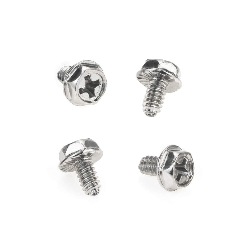 Toothed Hex 6/32 Screw 6# -32Computer PC Case Hard Drive Motherboard Mounting Screws, 100 PCS