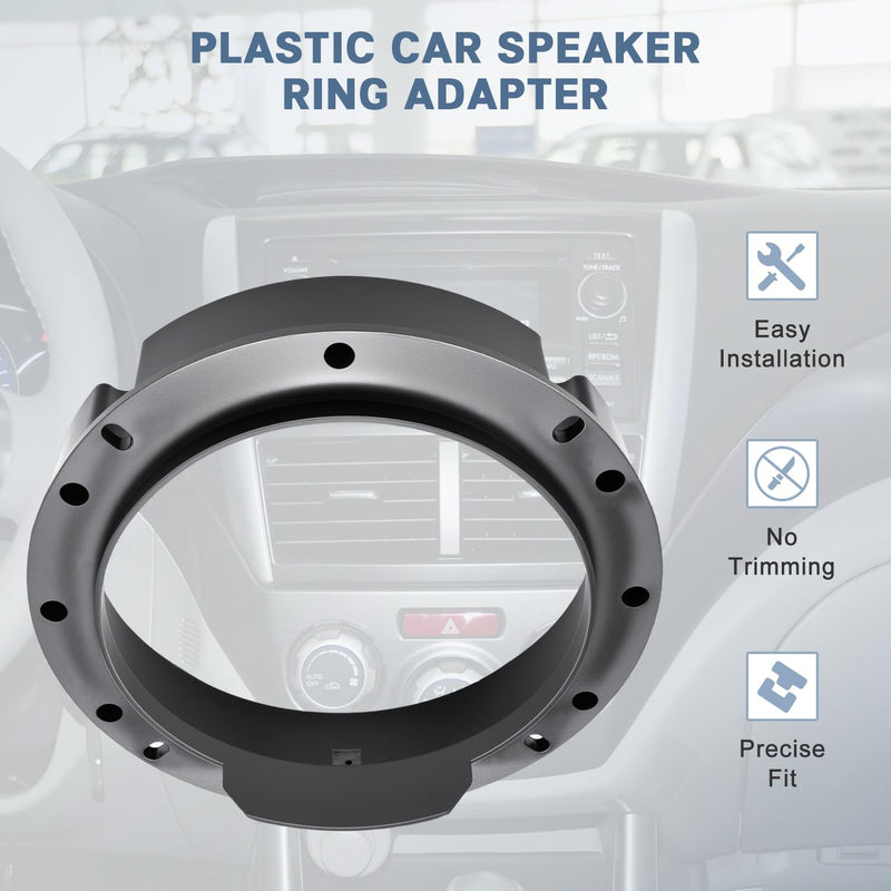 6.5 Door Speaker Adapter Install Kit for Volkswagen | Solid Speaker Ring Spacer Water-proof Mount Bracket Compatible with Volkswagen Passat Jetta Golf Beetle GTI Touareg 1999-2017