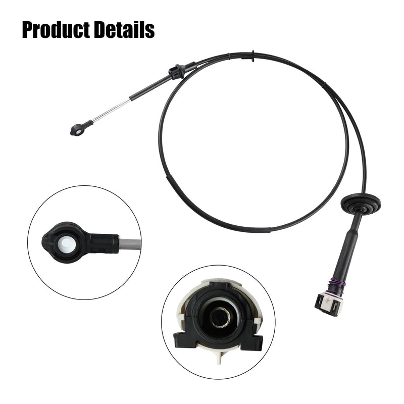 Automatic Transmission Gear Shifter Cable Replacement for 12477640 Compatible with 1999-2007 Chevy Silverado GMC Sierra 1500 2500 3500 Classic