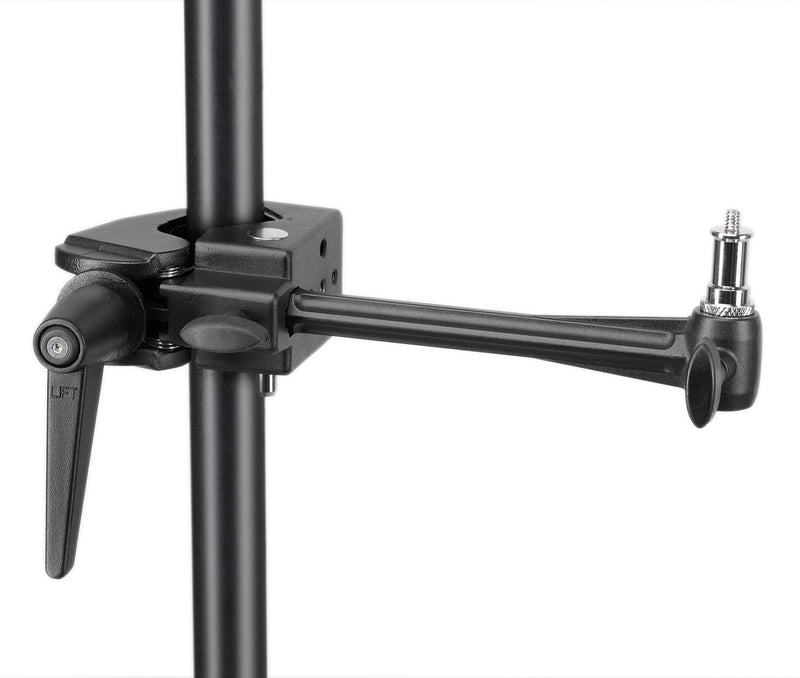 PHOCUS 6" Extension Arm with Universal Adapter Spigot for Super Clamp for Mounting Photo Studio Light, Strobe, LED Light or Camera