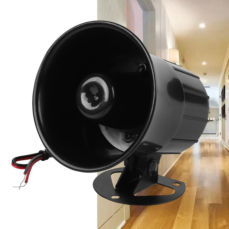 110dB Siren Alarm, 4 x 4.2 in Security Horns Sirens, IP65 Waterproof 12V Siren Horn Suitable for Alarm Host Gas Leak Alarms Infrared Peripheral Alarms Equipment
