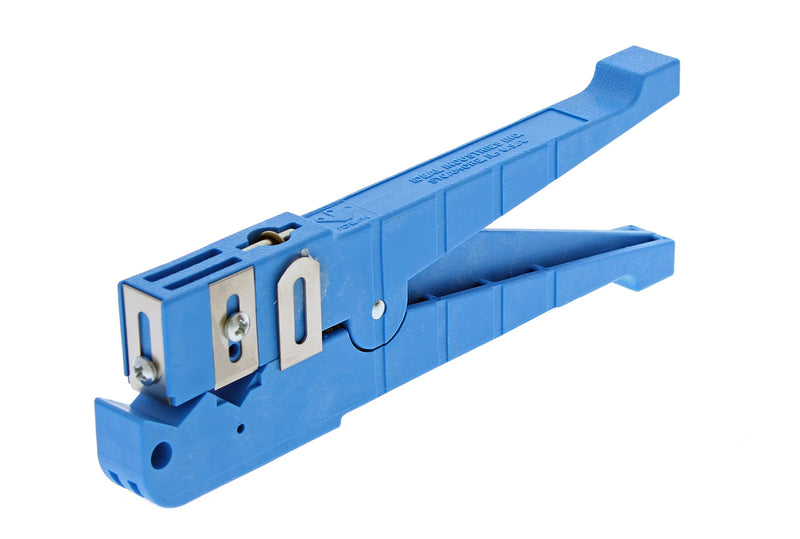 IDEAL Industries, Inc. 45-164 Ringer Adjustable Blade Cable Stripper, Cable Stripping Tool for 1/4 in. - 9/16 in. O.D. Cable, Blue, 1 Stripper 1/4" - 9/16" Cables
