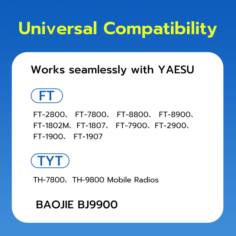 Gam3Gear 48-Y1 Repeater Controller Cable for YAESU BAOJIE TYT Mobile FT-2800 T-8800 FT-7800 Radio Walkie Talkie