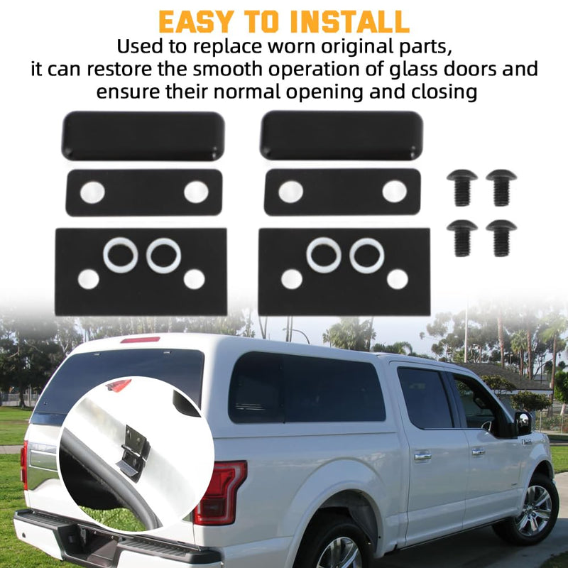 Nut Plates Hinge Repair Kit for Snugtop Camper Shell All Glass Rear Doors