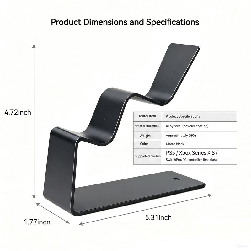 Desktop Controller Holder Controller Organizer Gaming Accessories 2 Tier Universal Metal Controller Stand for Xbox Series X S, Elite 2, PS5, PS4, Switch Pro and Almost All Controller