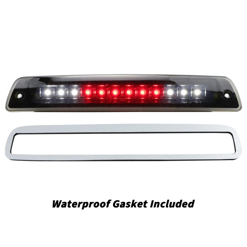 Tresound For 1994-2001 Dodge Ram 1500/2500/ 3500 Third 3rd LED Brake Light Cargo Lamp High Mount Brake Light Replacement (Black+ Smoke Lens) 1994-2001 Ram 1500/2500/3500 Black Housing Smoked Lens