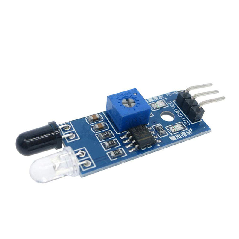 30 Pieces IR Infrared Obstacle Avoidance Sensor Module for Arduino Smart Car Robot 3-Wire Reflective Photoelectric for Arduino Smart Car Robot